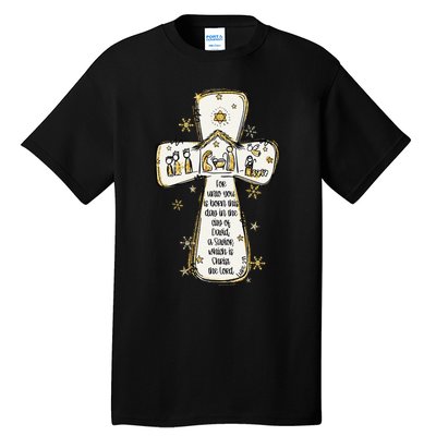 Jesus Christmas A Savior Which Is Christ The Lord Luke 211 Tall T-Shirt