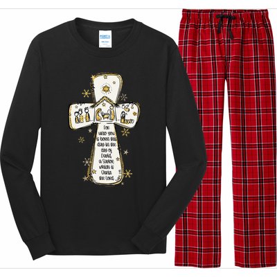 Jesus Christmas A Savior Which Is Christ The Lord Luke 211 Long Sleeve Pajama Set