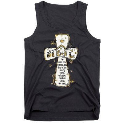 Jesus Christmas A Savior Which Is Christ The Lord Luke 211 Tank Top