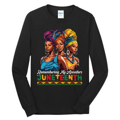 Juneteenth Celebrate African American Freedom Day Tall Long Sleeve T-Shirt