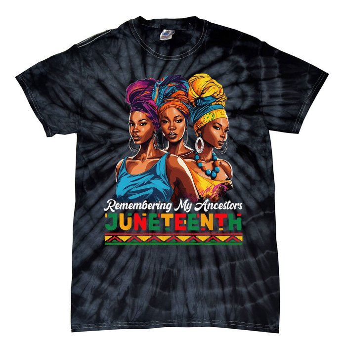 Juneteenth Celebrate African American Freedom Day Tie-Dye T-Shirt