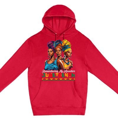 Juneteenth Celebrate African American Freedom Day Premium Pullover Hoodie