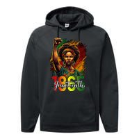 Juneteenth Celebrate African American Freedom Day Performance Fleece Hoodie