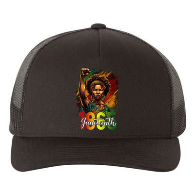 Juneteenth Celebrate African American Freedom Day Yupoong Adult 5-Panel Trucker Hat