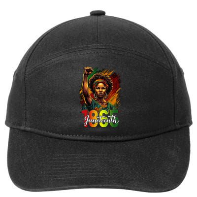 Juneteenth Celebrate African American Freedom Day 7-Panel Snapback Hat