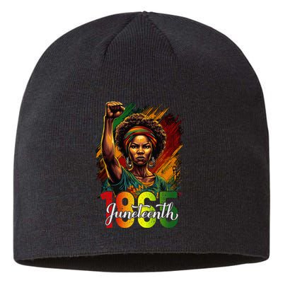 Juneteenth Celebrate African American Freedom Day Sustainable Beanie