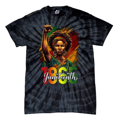 Juneteenth Celebrate African American Freedom Day Tie-Dye T-Shirt