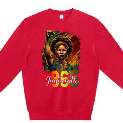 Juneteenth Celebrate African American Freedom Day Premium Crewneck Sweatshirt