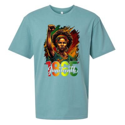 Juneteenth Celebrate African American Freedom Day Sueded Cloud Jersey T-Shirt