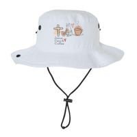Jesus Cats And Coffee Minimalist Design Bucket Hat