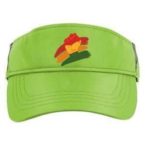 Juneteenth Cool Black History African American Flag Adult Drive Performance Visor