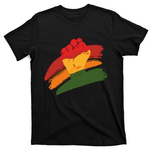 Juneteenth Cool Black History African American Flag T-Shirt