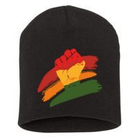 Juneteenth Cool Black History African American Flag Short Acrylic Beanie