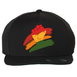 Juneteenth Cool Black History African American Flag Wool Snapback Cap