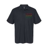 Juneteenth Celebrate Black Freedom 1865 History Month Softstyle Adult Sport Polo