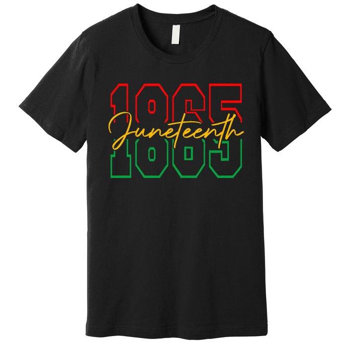 Juneteenth Celebrate Black Freedom 1865 History Month Premium T-Shirt