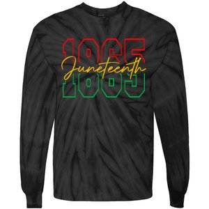 Juneteenth Celebrate Black Freedom 1865 History Month Tie-Dye Long Sleeve Shirt