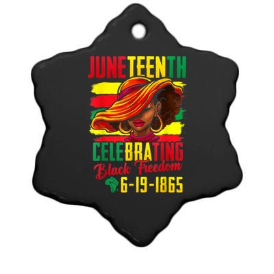 Juneteenth Celebrating Black Freedom 1865 African American Meaningful Gift Ceramic Star Ornament