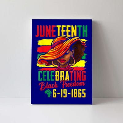 Juneteenth Celebrating Black Freedom 1865 African American Meaningful Gift Canvas