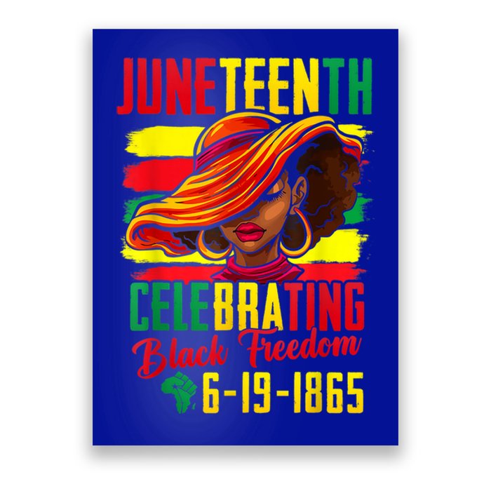 Juneteenth Celebrating Black Freedom 1865 African American Meaningful Gift Poster