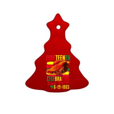 Juneteenth Celebrating Black Freedom 1865 African American Meaningful Gift Ceramic Tree Ornament