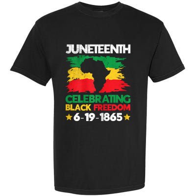 Juneteenth Celebrating Black Freedom 1865 African American Garment-Dyed Heavyweight T-Shirt