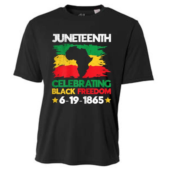 Juneteenth Celebrating Black Freedom 1865 African American Cooling Performance Crew T-Shirt