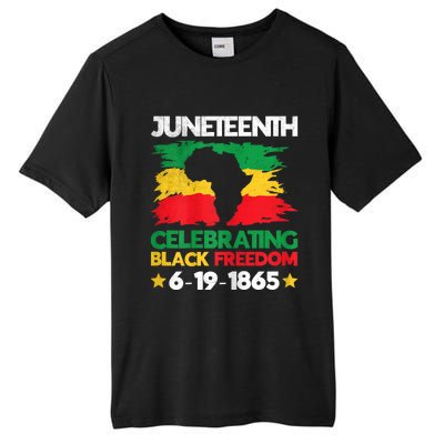 Juneteenth Celebrating Black Freedom 1865 African American Tall Fusion ChromaSoft Performance T-Shirt