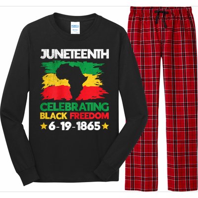 Juneteenth Celebrating Black Freedom 1865 African American Long Sleeve Pajama Set