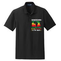 Juneteenth Celebrating Black Freedom 1865 African American Dry Zone Grid Polo