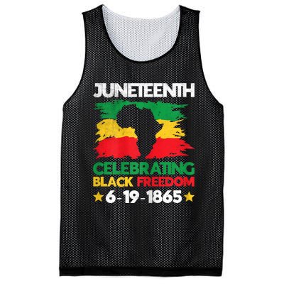 Juneteenth Celebrating Black Freedom 1865 African American Mesh Reversible Basketball Jersey Tank