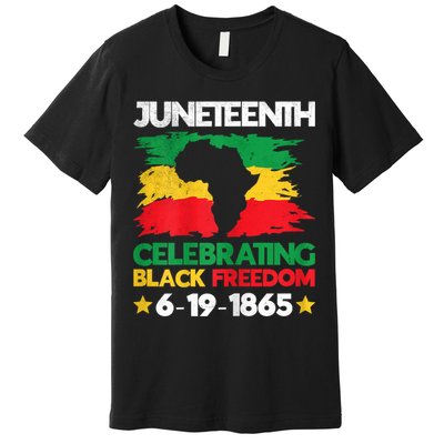 Juneteenth Celebrating Black Freedom 1865 African American Premium T-Shirt