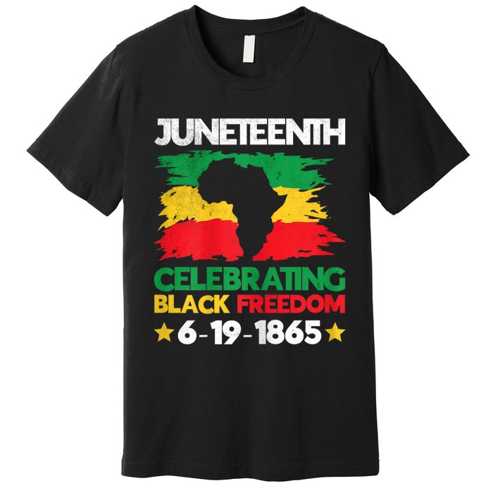 Juneteenth Celebrating Black Freedom 1865 African American Premium T-Shirt