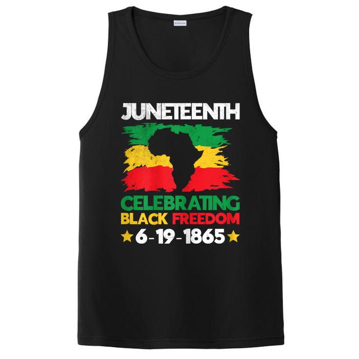 Juneteenth Celebrating Black Freedom 1865 African American PosiCharge Competitor Tank