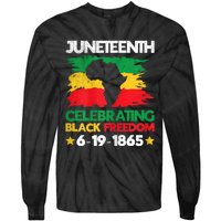 Juneteenth Celebrating Black Freedom 1865 African American Tie-Dye Long Sleeve Shirt