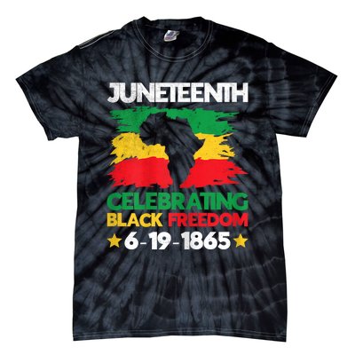 Juneteenth Celebrating Black Freedom 1865 African American Tie-Dye T-Shirt