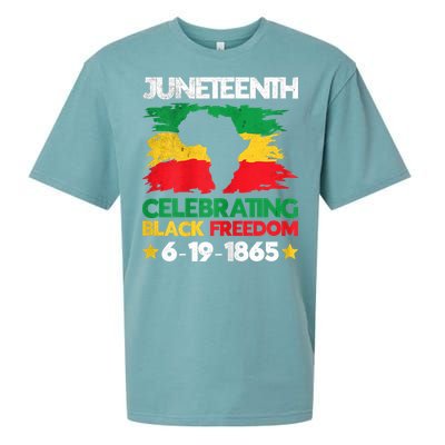 Juneteenth Celebrating Black Freedom 1865 African American Sueded Cloud Jersey T-Shirt