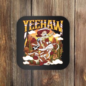 Jessie Cowgirl Bullseye Mummy Halloween Yeehaw Western Halloween Coaster