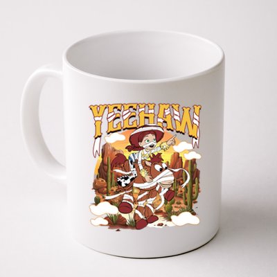 Jessie Cowgirl Bullseye Mummy Halloween Yeehaw Western Halloween Coffee Mug