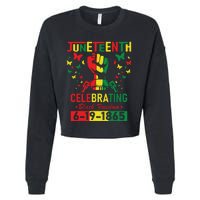 Juneteenth Celebrating Black Freedom 1865 African American Cropped Pullover Crew