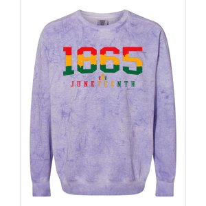 Juneteenth Celebrate Black Freedom 1865 History Month Colorblast Crewneck Sweatshirt