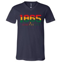 Juneteenth Celebrate Black Freedom 1865 History Month V-Neck T-Shirt