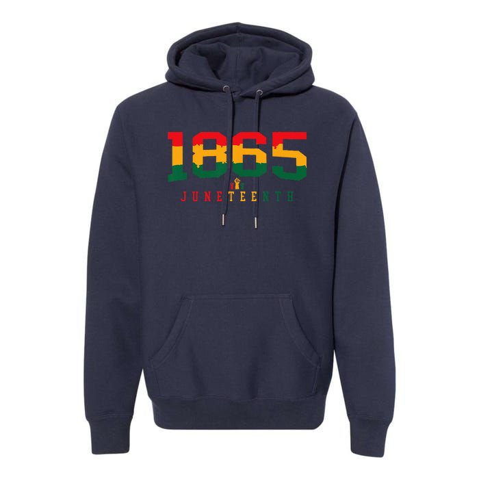 Juneteenth Celebrate Black Freedom 1865 History Month Premium Hoodie