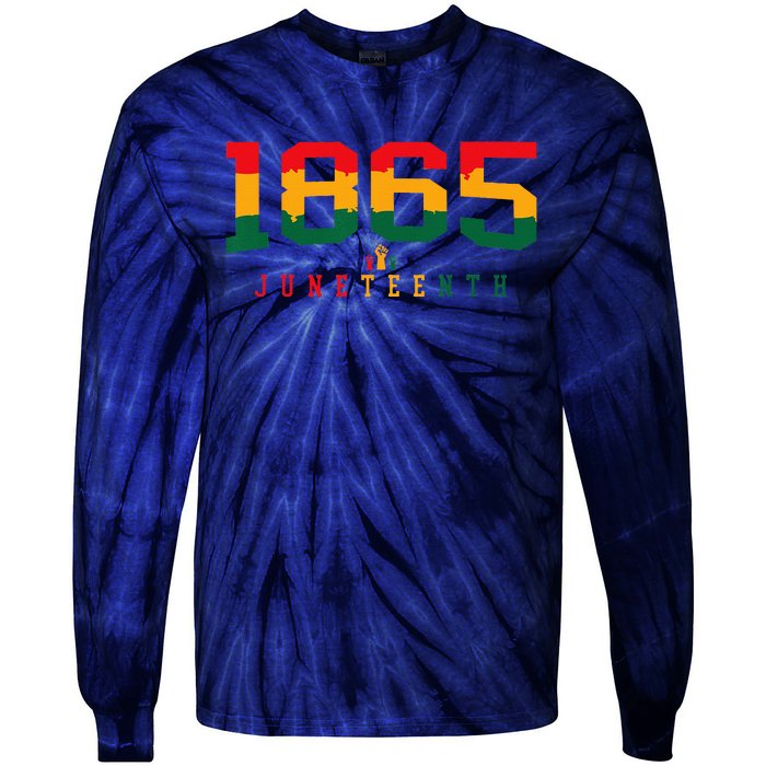 Juneteenth Celebrate Black Freedom 1865 History Month Tie-Dye Long Sleeve Shirt