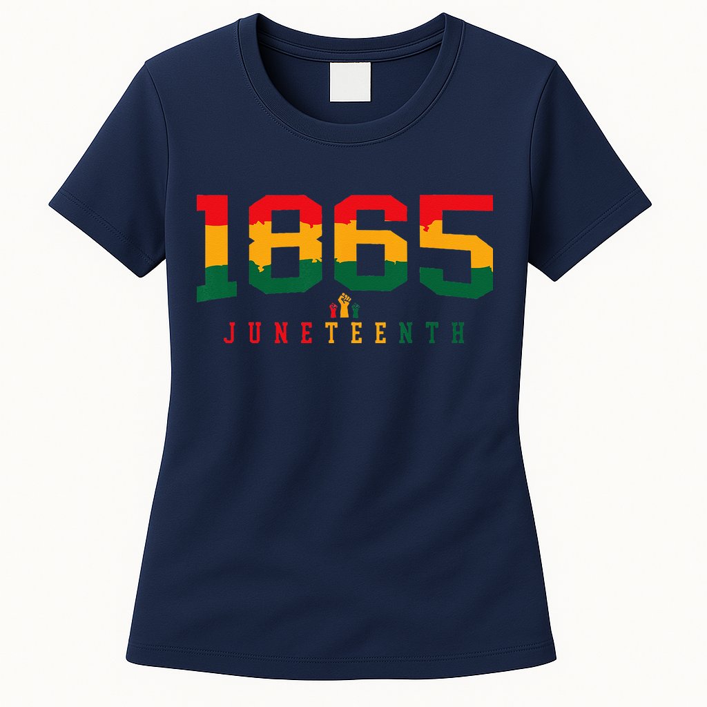 Juneteenth Celebrate Black Freedom 1865 History Month Womens T-Shirt
