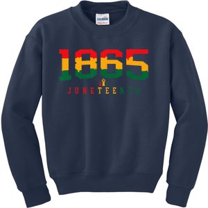 Juneteenth Celebrate Black Freedom 1865 History Month Kids Sweatshirt