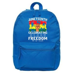 Juneteenth Celebrating Black Freedom 1865 African History Gift 16 in Basic Backpack