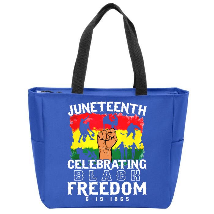 Juneteenth Celebrating Black Freedom 1865 African History Gift Zip Tote Bag