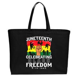 Juneteenth Celebrating Black Freedom 1865 African History Gift Cotton Canvas Jumbo Tote