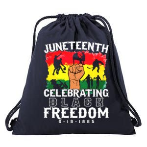 Juneteenth Celebrating Black Freedom 1865 African History Gift Drawstring Bag